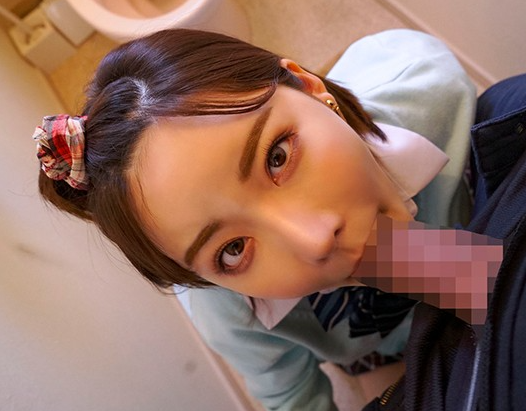 【深田えいみｘ即尺】ちょっとした隙を狙って怒涛の鬼フェラかまされ気持ち良すぎてお口の中で暴発！