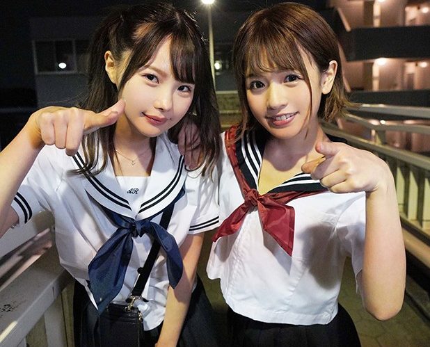 【W痴女×制服責め】ドスケベ美女2人が部屋に押しかけ強制ご奉仕！ チ●ポしゃぶりに跨りまくりでマ●コ絶頂祭りｗｗ