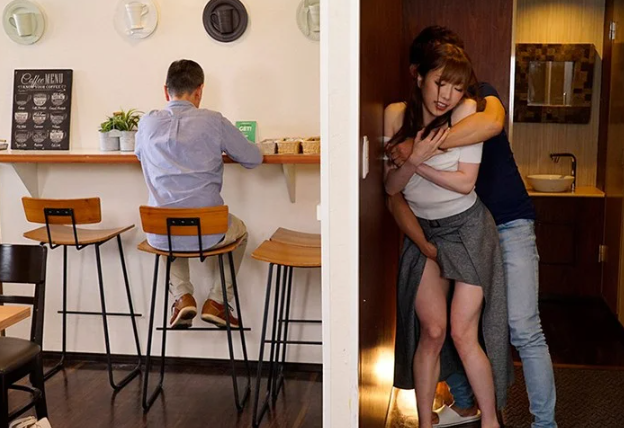 バレたら終わりな公共の場で遠隔バイブで遊バカップル！『ん…♡声が出ちゃう…♡！』周りの客がいようが快楽だけを求める！